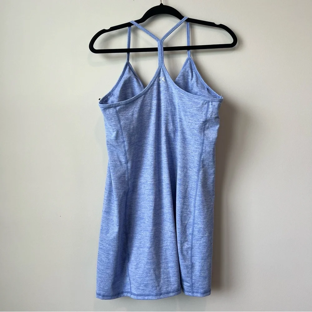 NWOT CK Performance Halter Razorback Athletic Dress SZ. Large Space Dye Hyacinth - Picture 2 of 7